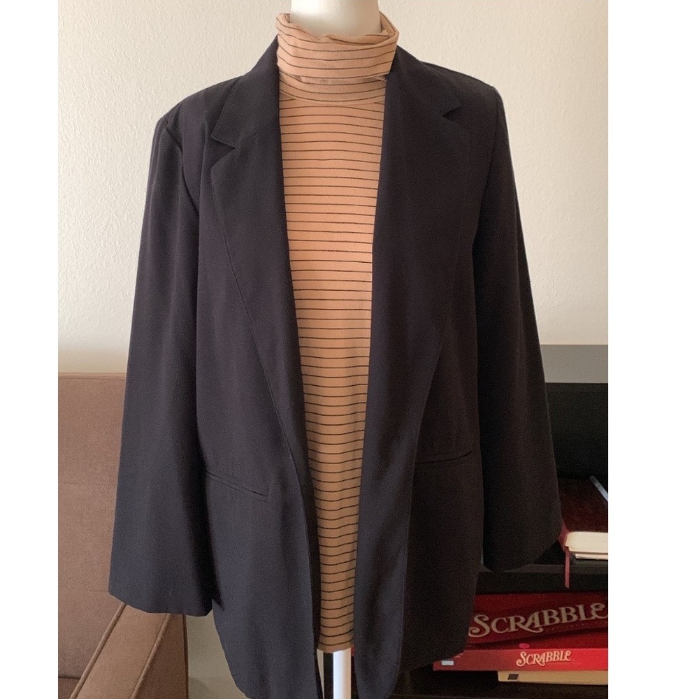 VINTAGE SAG HARBOR rayon-blend blazer